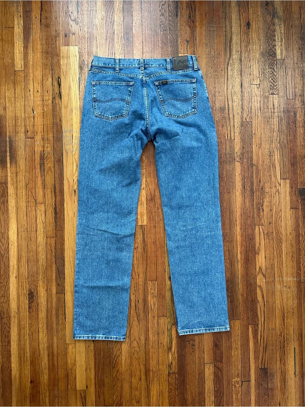 Lee Relaxed Fit Medium Stonewash Jeans Size 34x36